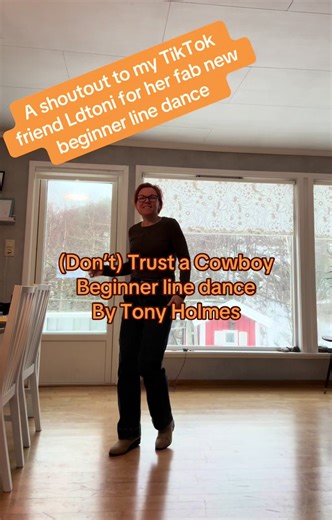 (Don’t) Trust a Cowboy. 32 count, 2 wall beginner level line dance. Choreographed by Toni Holmes. Music - (Don’t) Trust a Cowboy. Download at cobberknob. Life is better when you line dance 🧡#linedance #linedancevideo #easydance #linedancer