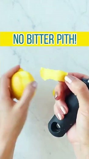 How to Zest a Lemon with a Vegetable Peeler #SHORTS