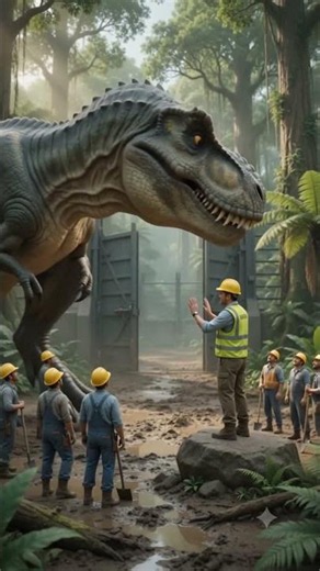 Tiny Builders Build a Dinosaur Park 🦖 | AI Mini Construction