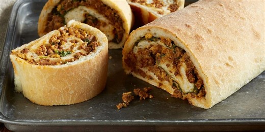 Beef pinwheel rollups by Shalene McNeill with Texas Beef Council