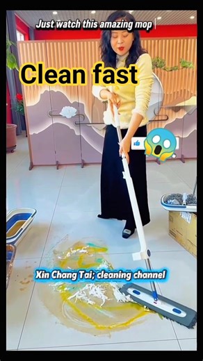 The MOST satisfying floor cleaning ever |This Magic Mop is good👍! 😱 🧹 #shorts #satisfying #mop #asmr