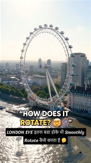 🎡 London Eye इतना बड़ा होकर भी Smoothly Rotate कैसे करता है? 🤯 London Eye Explained