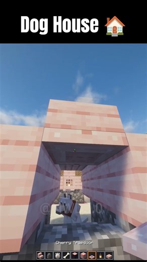 Minecraft Players LOVE This AMAZING Dog House 🏡❤️ #minecraft #shorts