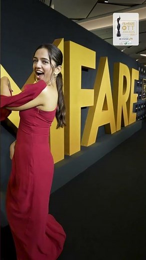 Ahsaas Channa dazzeled in a stunning red ensemble at Filmfare OTT Awards 2025