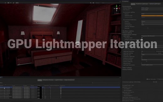 [Unity 教程]-Unity 2019.2新功能 - GPU光照贴图改进