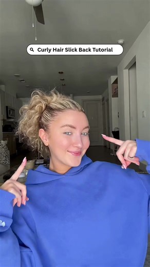 Perfect Curly Hair Slick Back Tutorial