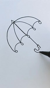 535K views · 5K reactions | Drawing umbrella ☔ Buy@Hannah Hendrix #Drawingeasy #artist #umbrella #sketch #artsimple #artpainiting #easy #beautifull #coloring #artwork #drawingtutorial | English Questions and Answers | Facebook