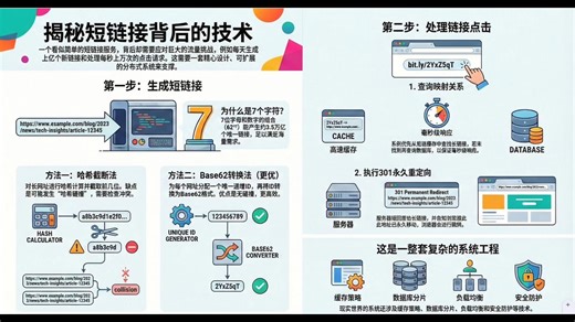 网站url短链接的实现原理！