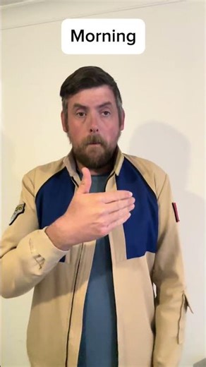 How to sign Good Morning in British Sign Language #deafcreator #bsl #signlanguage #learnbsl