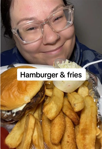 Delicious Hamburger and Fries Mukbang Experience