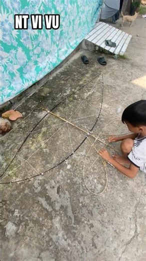 Making a Song Van Kite Using Fiber Optics and Bamboo from a Mother-and-Child Flute Kite Tail | Pa...