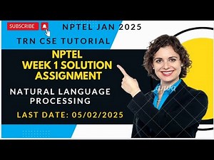 NPTEL Natural Language Processing Week 1 | NPTEL Jan 25 | Assignment 1