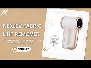 Nexlev Fabric Lint Remover - The Ultimate Lint Shaver with 6 Stainless Steel Blades