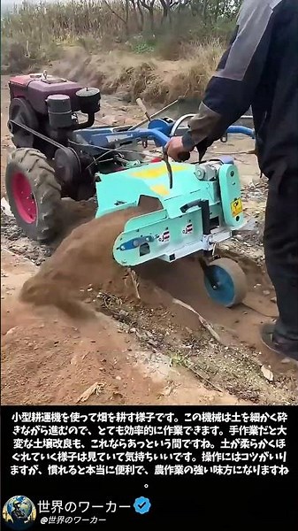 小型耕運機を使った土壌改良の具体的な手順とポイント #worker #process #farming #installation #satisfying #tutorial #farmingtips