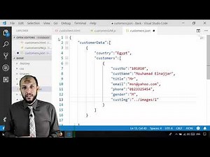 6 Nodejs MVC Knockout Project2 Model Create Json File Contains Customers Data
