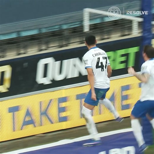 🎙️ "Caballero... SCOOOOOOORES!" 🤩 Highlights are here: portsmouthfc.co.uk/videos/046c78f6-7542-4fc6-b563-821c8c0ce98e. | Portsmouth Football Club