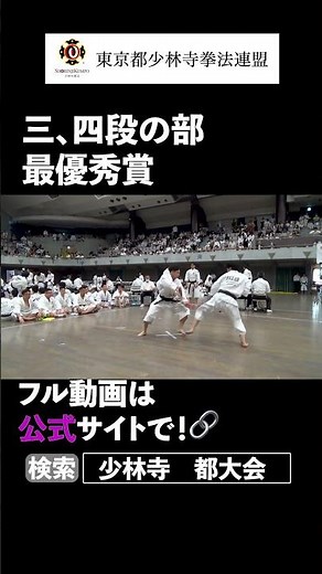 三、四段の部 1位☝️🙆 2024 #少林寺拳法 東京都大会 #martialarts #shorinjikempo #japanesemartialarts #日本武術 #武道