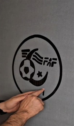 Algeria national football team logo twohanddrawing #الخضر #AlgeriaFootball #twohandsdrawing #DeMakaj