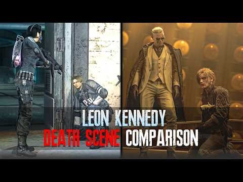 Leon Kennedy Death Scene Comparison | Resident Evil Operation Raccoon vs Resident Evil REQUIEM | 4K
