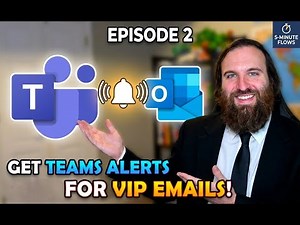 Microsoft Teams Alerts for VIP Emails (Outlook + Power Automate) | Step-by-Step