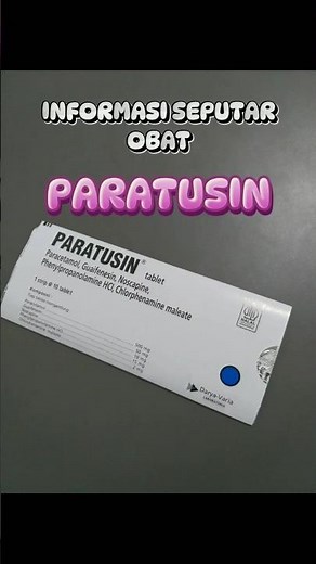 Obat flu batuk pilek demam paratusin #obatflu #batukpilek #batukkering #batukberdahak #paratusin