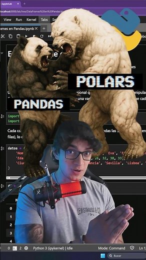 PANDAS vs POLARS. #python #programacion #dataanalysis #datascience