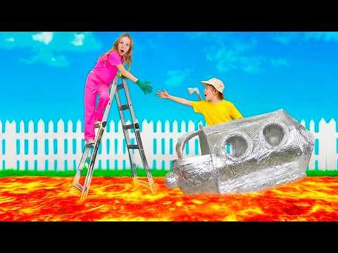 Nastya and Friends Play The Floor Is Lava