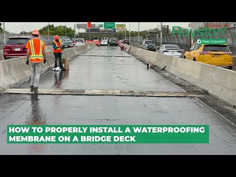 How to Waterproof a Bridge Deck Using Royston® Membranes #BridgeHighway #Royston #ChaseCorp