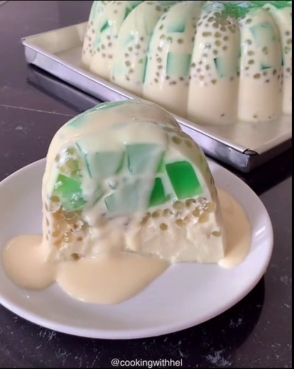 Green Agar Pudding Recipe with Stein Cookware