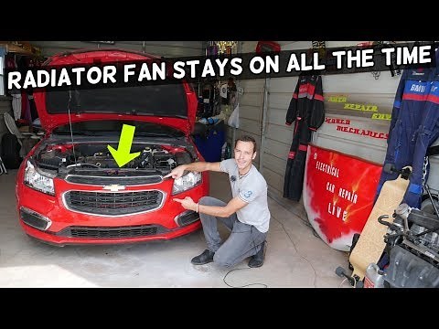 CHEVROLET CRUZE SONIC RADIATOR FAN STAYS ON ALL THE TIME FIX, CHEVY CRUZE SONIC CODE P0118 P0119