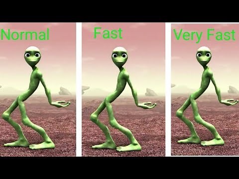 Green alien comedy song