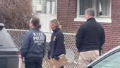 Members of the NYPD Crime Scene Unit, ATF, and FDNY work at the scene...
