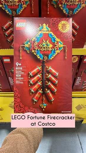 LEGO Fortune Firecracker just landed at Costco. I checked the LEGO website and it’s still only available for preorder there 😮 This set makes a unique wall decor piece for Lunar New Year 😍 🧧 8 firecrackers symbolize prosperity 🧧 includes 6 LEGO minifigures 🧧 press the button to reveal 1 of 2 Spring Festival celebration scenes • #lunarnewyear #lego #costcoaisles #costcofinds #costcoshopping | Costco Aisles