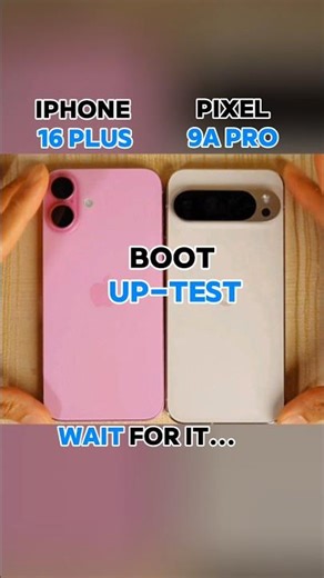 IPHONE 16 PLUS VS PIXEL 9A PRO BOOT-UP TEST!!