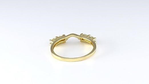 14k White Gold Diamond Solitaire Engagement Ring Enhancer