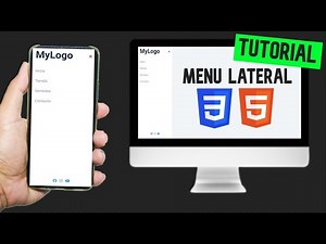 👉Cómo Hacer un MENU LATERAL Desplegable HTML y CSS Responsive😱