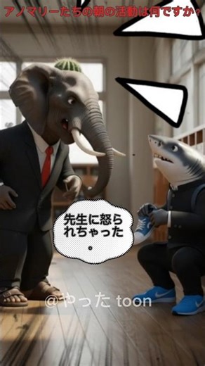 アノマリーたちの朝の活動は何ですか？（リミックス音源:サビャンさん）#italianbrainrot #イタリアンブレインロット #shorts