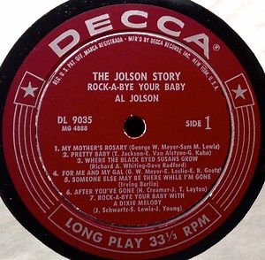 Al Jolson - The Jolson Story "Rock-A-Bye Your Baby..."