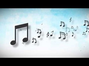 Music Notes floating from layer Emitter // Free Motion Graphics