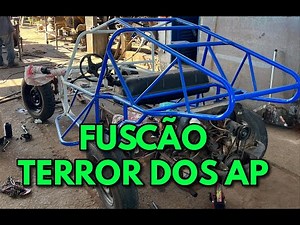 I built a cage with a 1600cc VW Beetle engine.