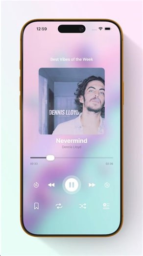 SwiftUI Fully Functional Modern Custom Music Player App 🔥