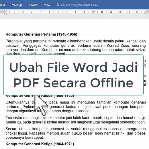 2.1K views · 47 reactions | Ubah File Word Jadi PDF Secara Offline #word #pdf #msword #belajarword #tutorialword #trikword @pengikut | Suan Tutorial Channel | Facebook