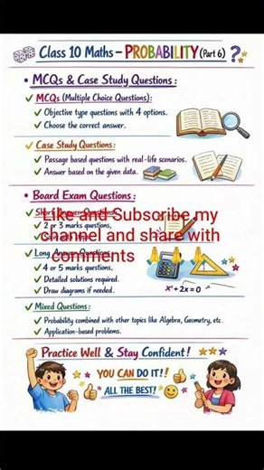 Probability and Statistics theory with practice Questions ❓#maths#probability #vlog #shortvideo