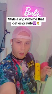 Styling a wig that defies gravity- This was absolutely most satisfying projectI've made yet! A turning point for how I construct my creations. I knew l wanted something that's never been done before and super unique. I wanted something that goes against gravity or seems like it's levitating in someway. I feel like I achieve that! This will be available for order on my Etsy shop ASAP (DollHairDesigns)for purchase along with my newest styles. Links on my page #wigs #wigstylist #tutorial #dragwigs 