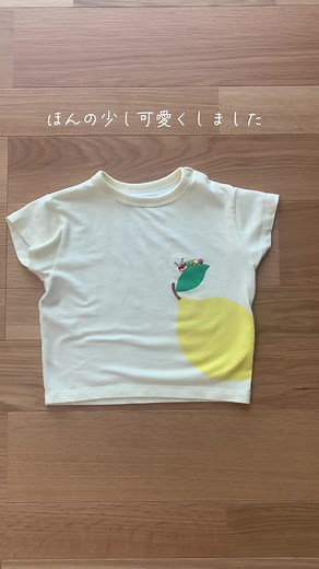 ユニクロTシャツにアンパンマン刺繍のアイデア