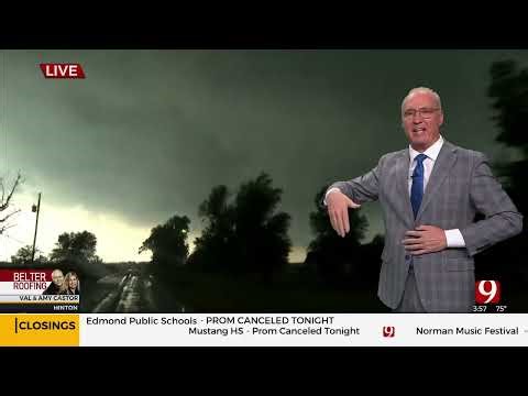 Val Castor Spots Tornado Near Hinton, Okla. (April 27, 2024)