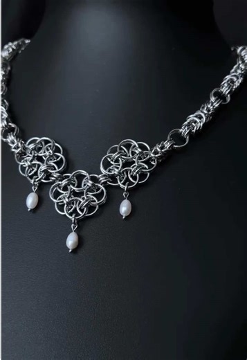 All the chainmail jewelry i already made in January 🫶🏻 #chainmail #chainmailjewelry #fantasyjewelry #gothic #medieval