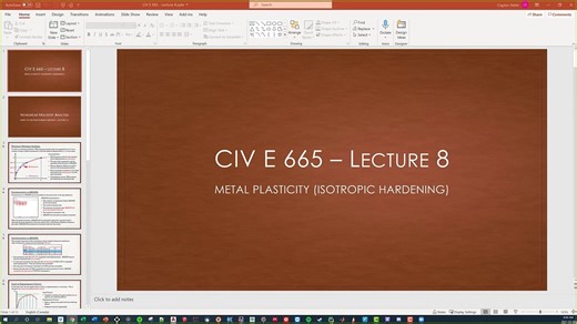Intro to the Finite Element Method Lecture 8 Nonlinear Multistep Analysis and M