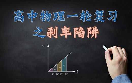 高考一轮复习：vt图解决刹车陷阱问题