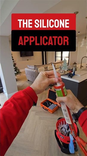 Mastic Man- Silicone caulk application 👑💯#satisfying #masticman #southcoastsealantsltd